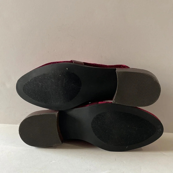Bella Vita NWOB Burgundy Velvet Mules Size 8N - Picture 10 of 12